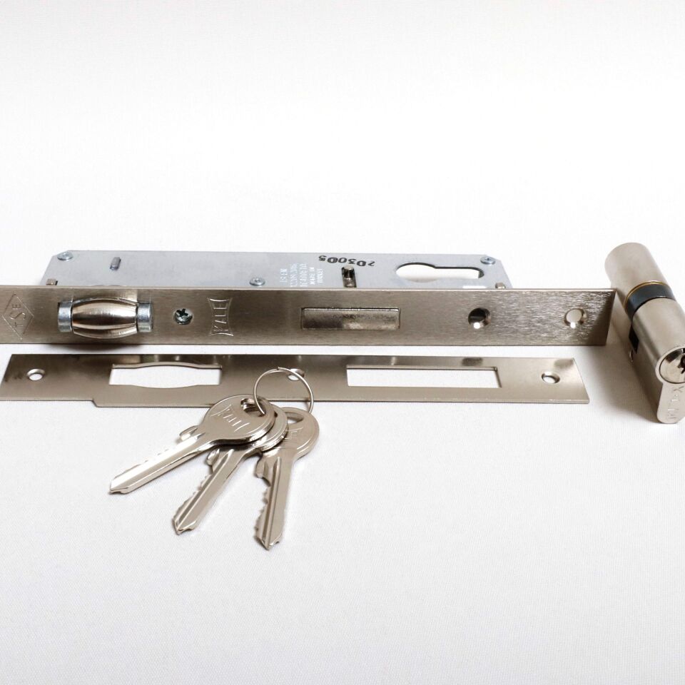 Kale Sil.daire Kilidi Makaralı 155/25 Mm Nikel