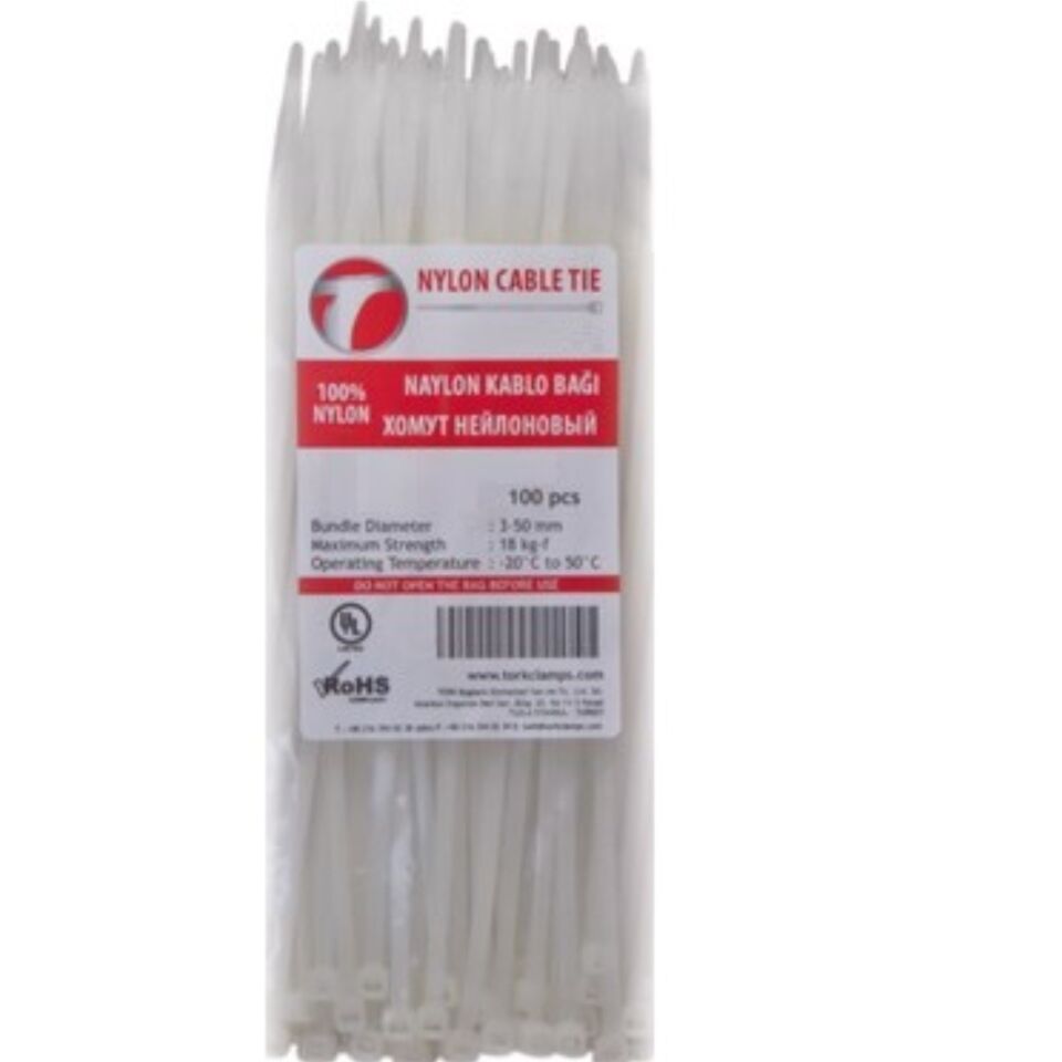 Tork Kablo Bağı 4.5x300 (beyaz) (100 Ad.)