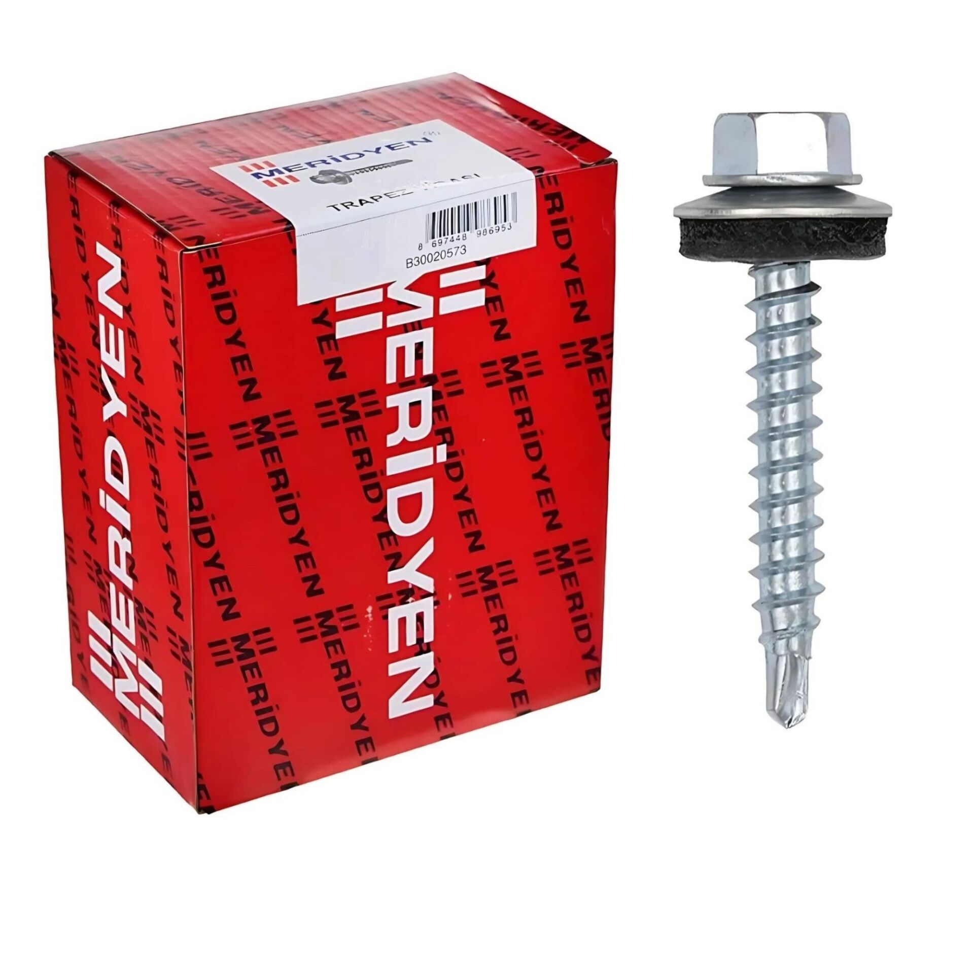 Meridyen Trapez Çatı Vidası 4.8x32 (500 Ad.)