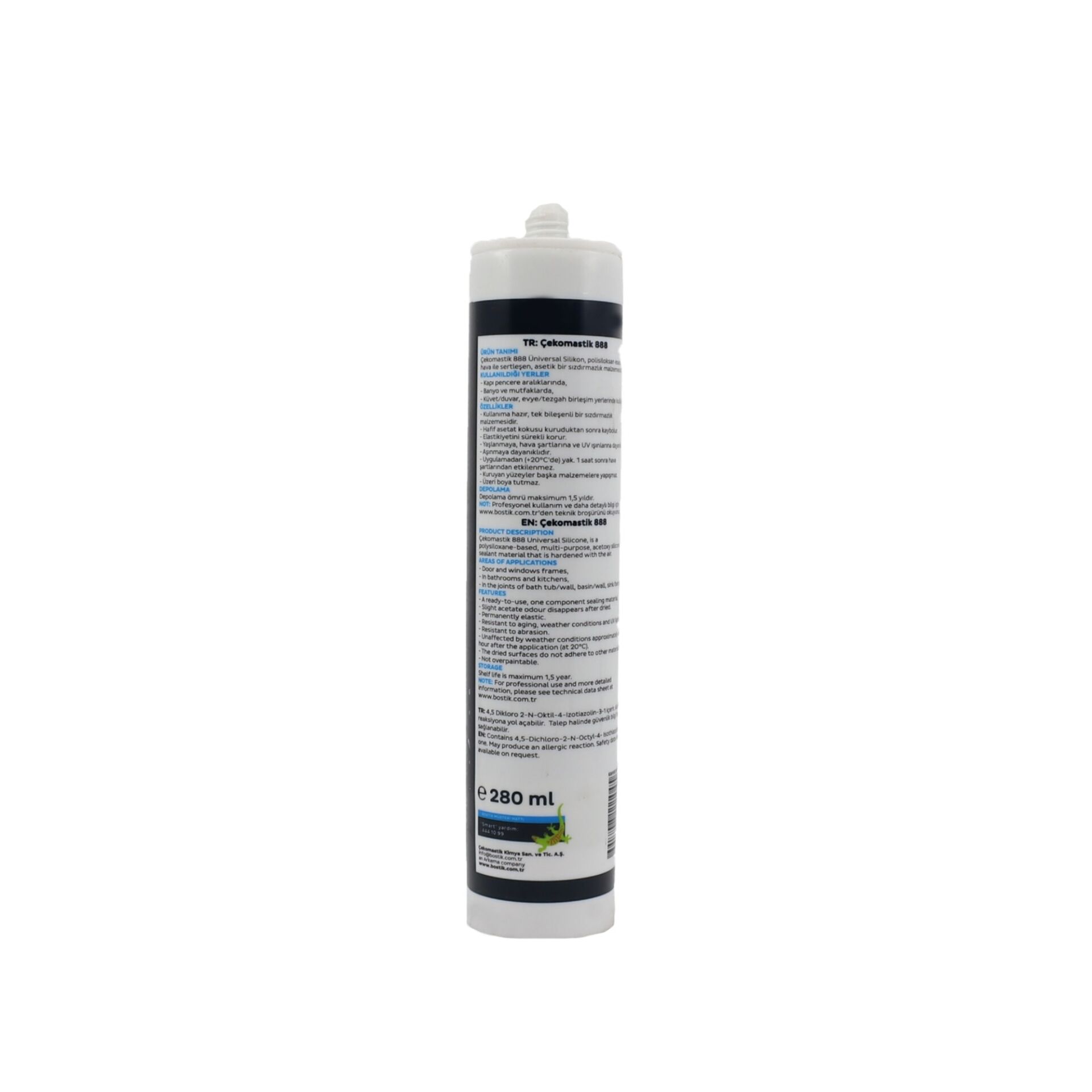 Çeko Silikon 280 Ml Beyaz (888)