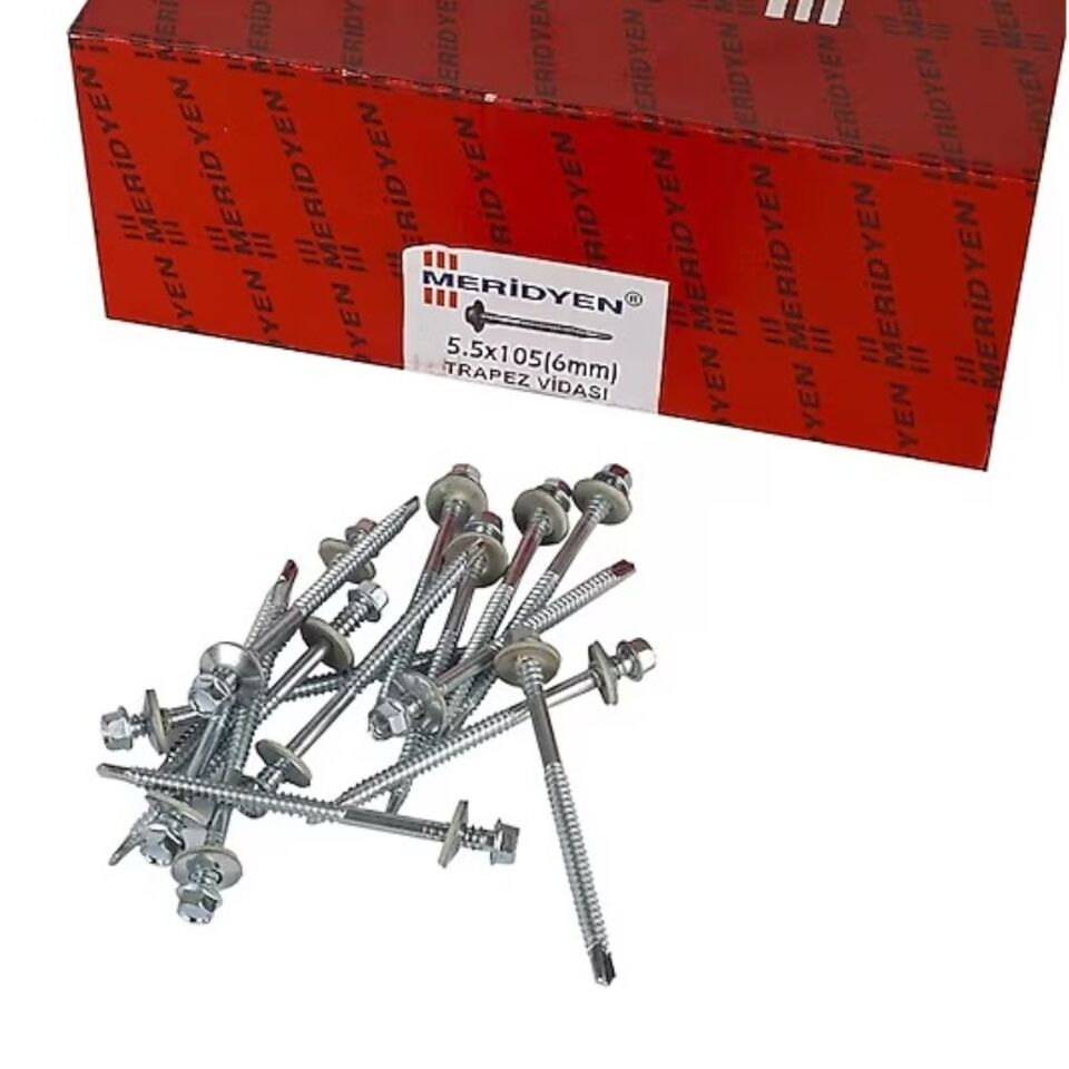 Meridyen Trapez Çatı Vidası 5.5x105 (200 Ad.)
