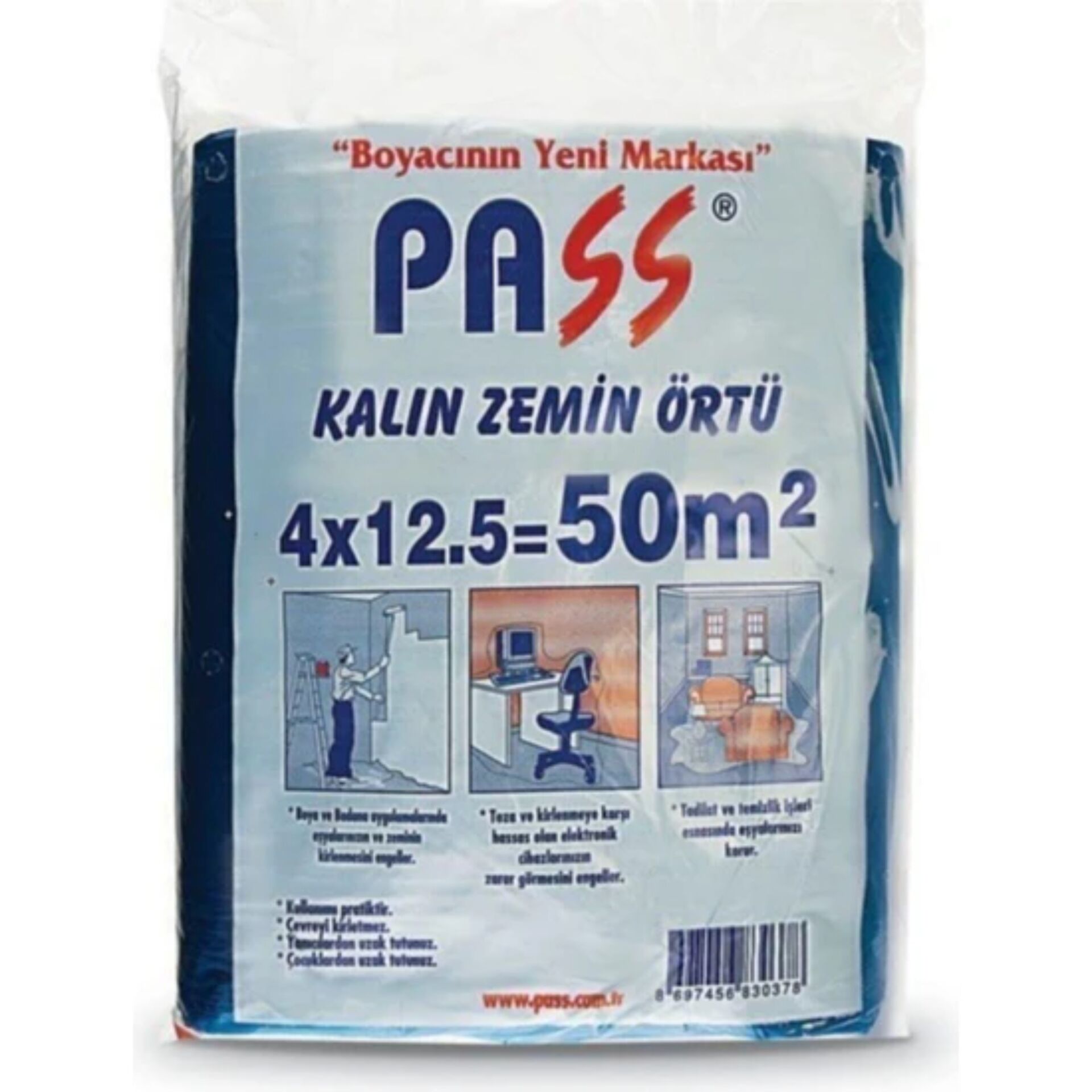 Pass 506k Kalın Pratik Branda 4x12.5=50 M²(750 Gr)