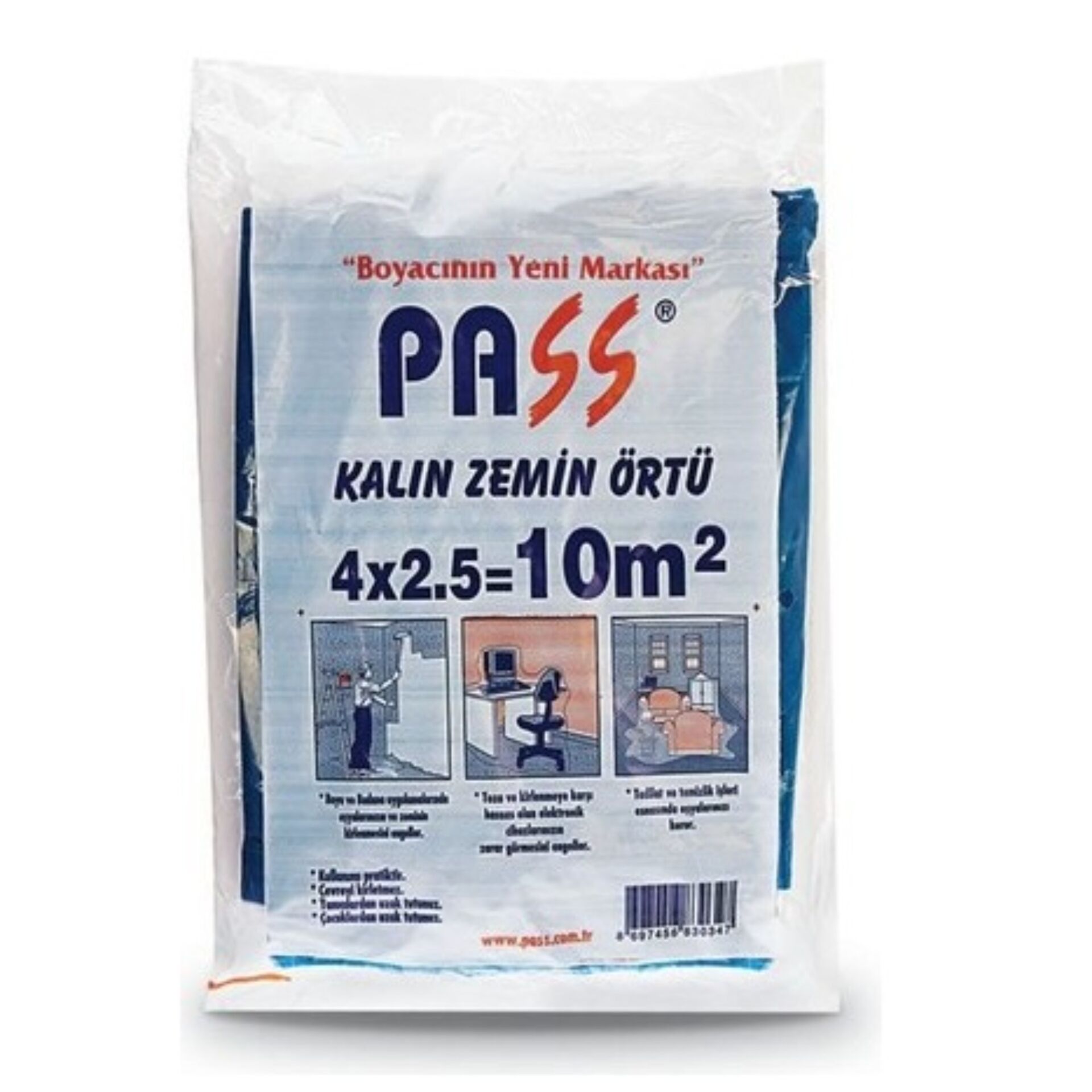 Pass 506k Kalın Pratik Branda 4x2.5=10 M² (150 Gr)