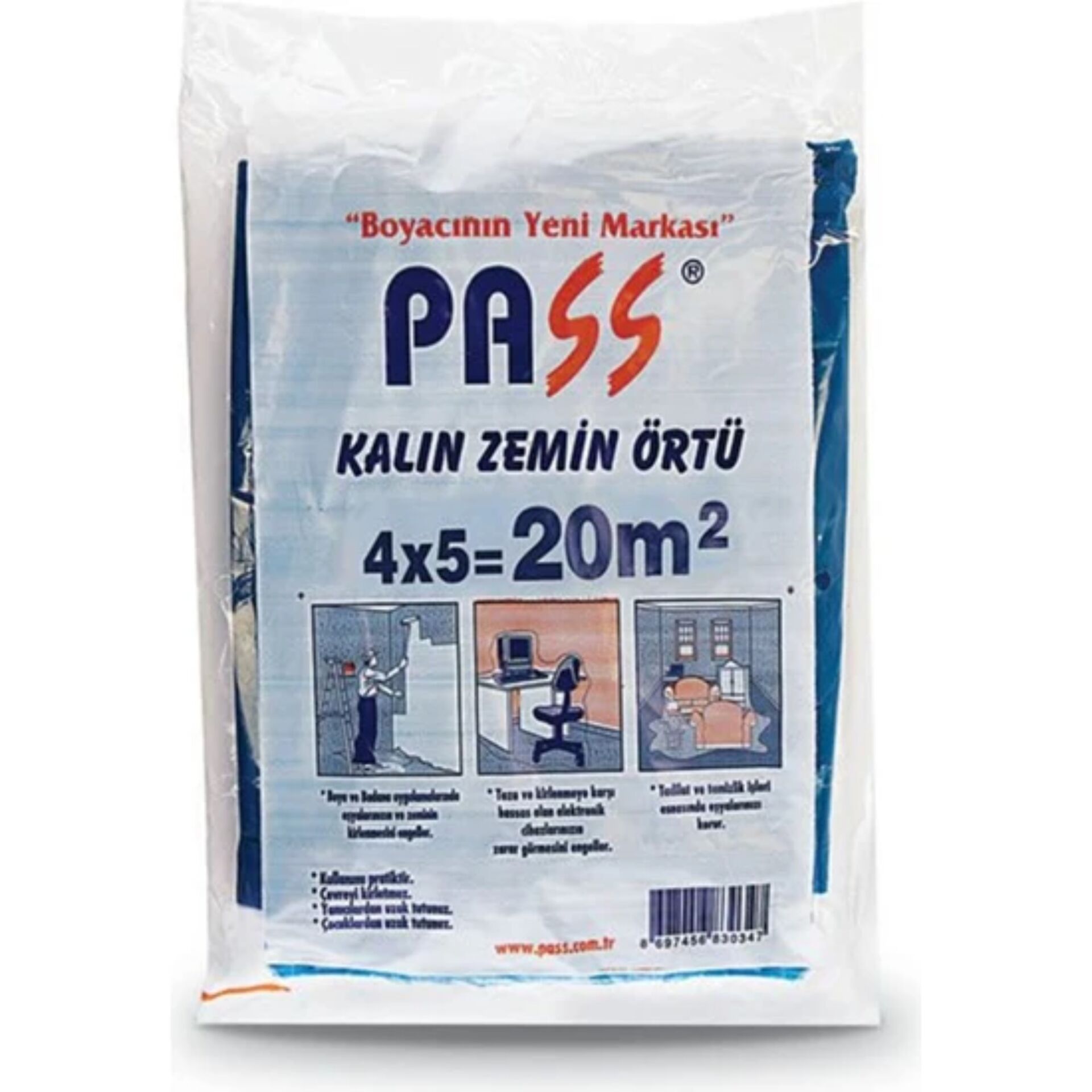 Pass 506k Kalın Pratik Branda 4x5=20 M² (300 Gr)