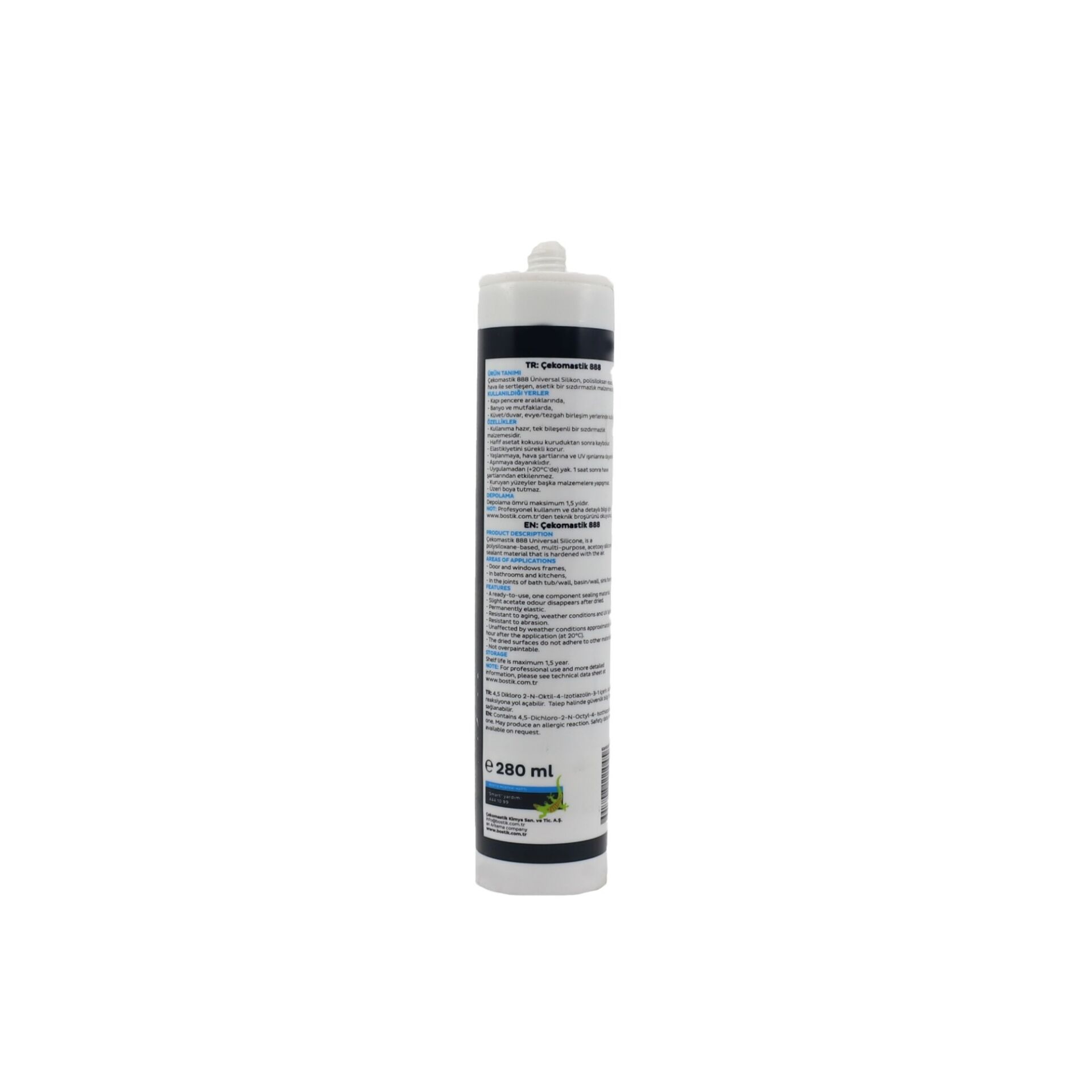 Çeko Silikon 280 Ml Siyah (888)