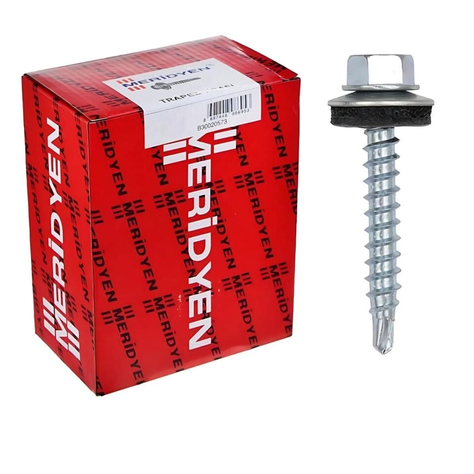 Meridyen Trapez Çatı Vidası 5.5x60 (200 Ad.)