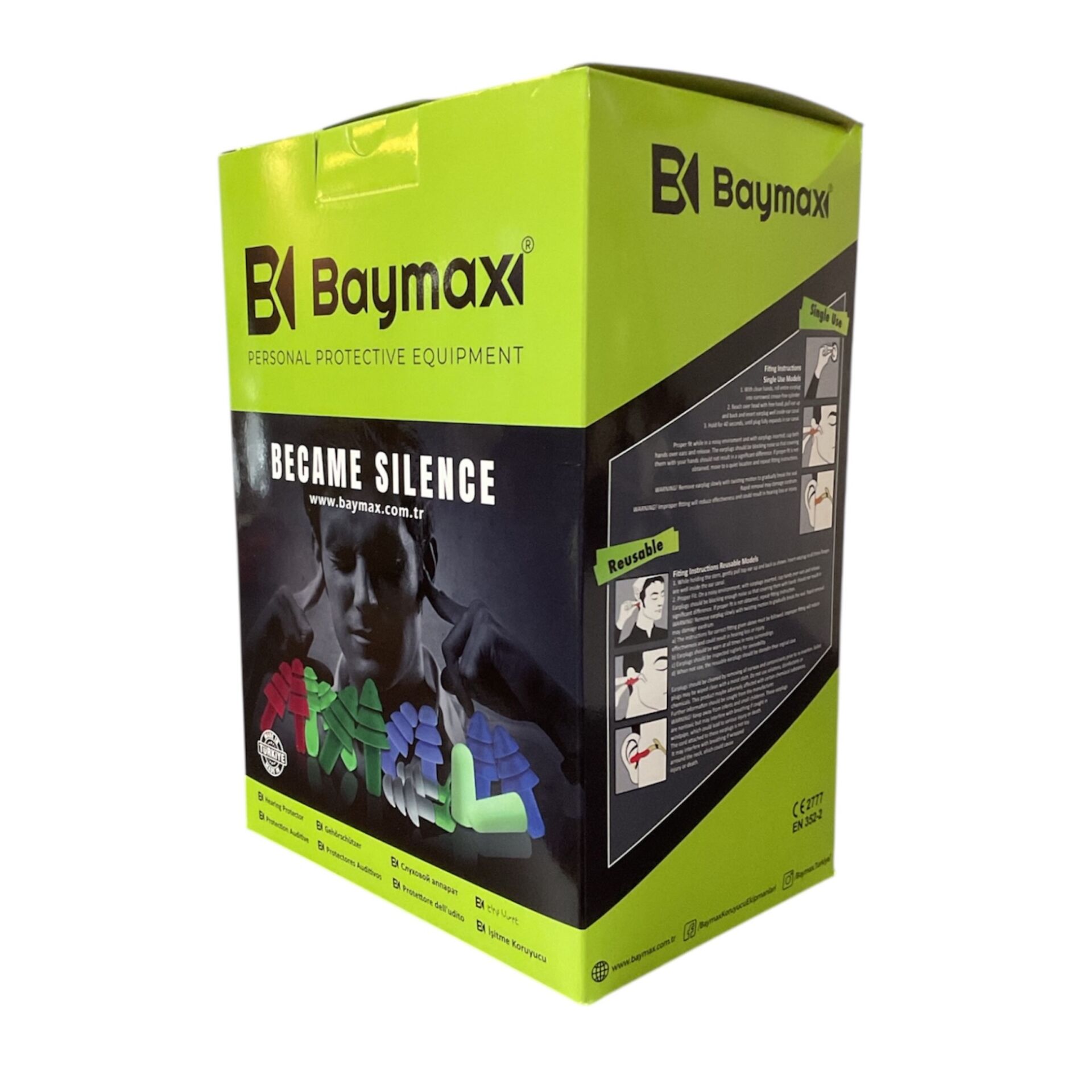 Baymax Tekstil İpli Kulak Tıkacı Sl-1299-t