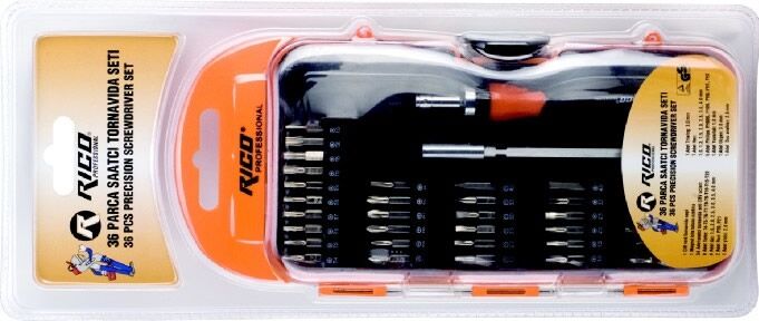 Rico 36 Parça Saatçi Tornavida Seti - 003-KK1936