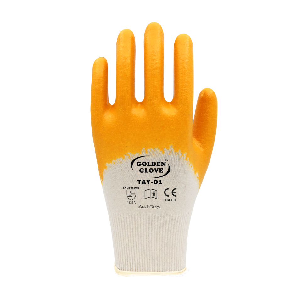 Golden Glove Tay-01 Nitril Eldiven Sarı No:10