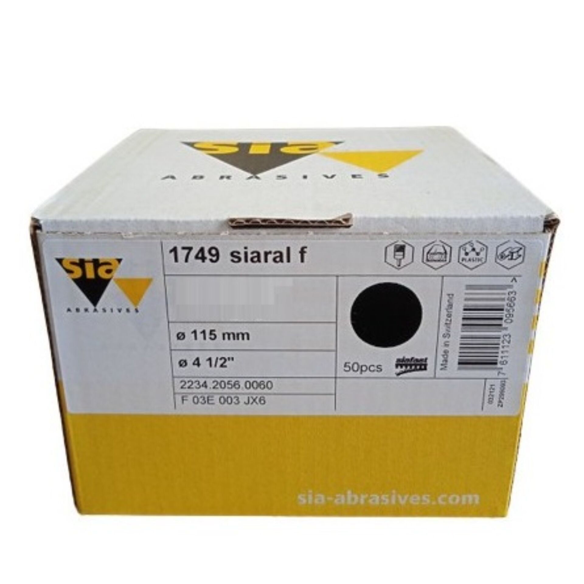 Siawat 1713 Cırt Mermer Zımpara 115 Mm 1200 Kum