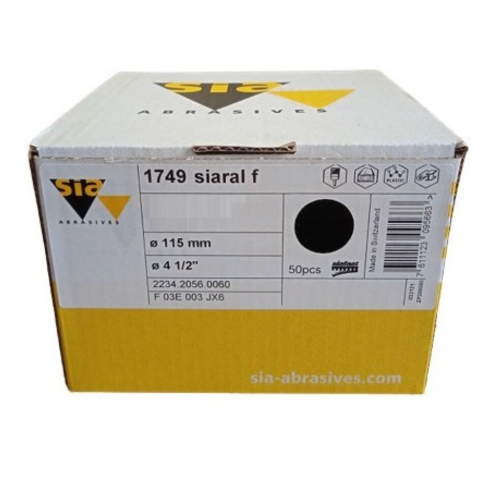 Siawat 1713 Cırt Mermer Zımpara 115 Mm 600 Kum