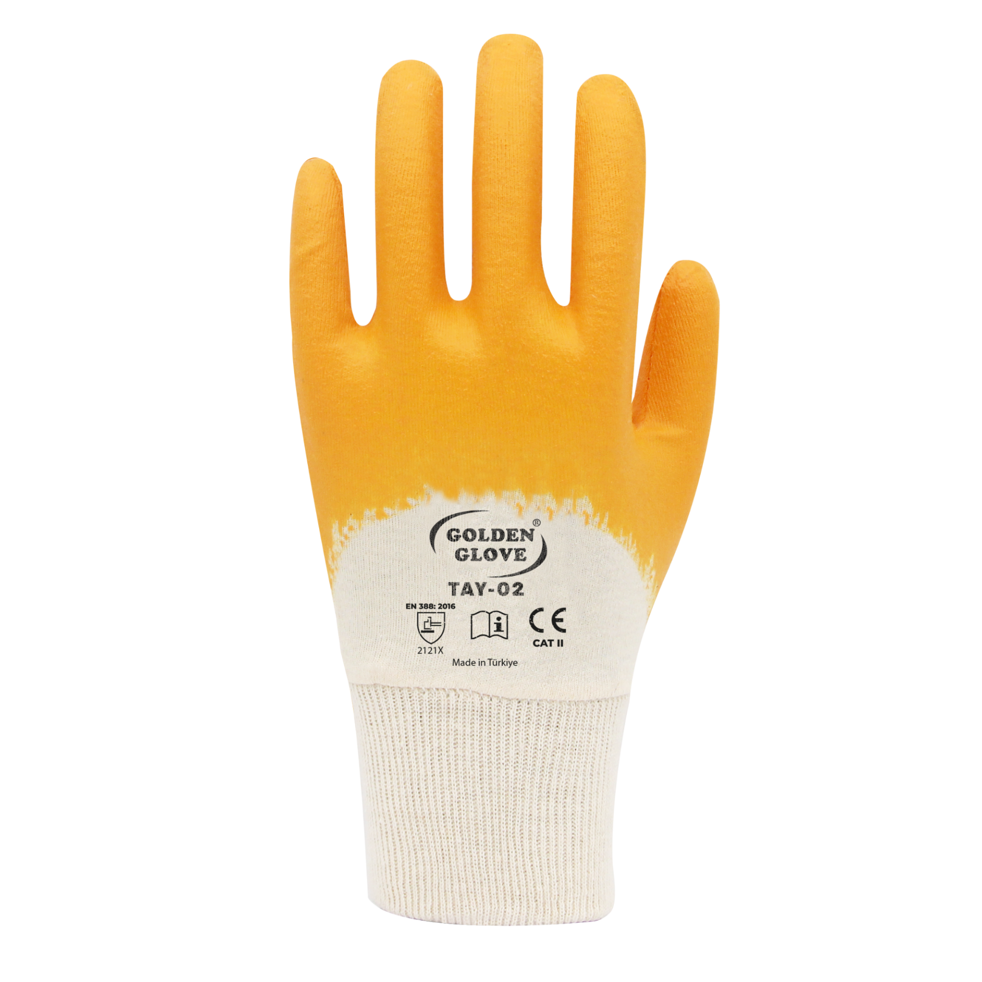 Golden Glove TAY-02 Nitril Eldiven Sarı NO:9 (72 Çift)