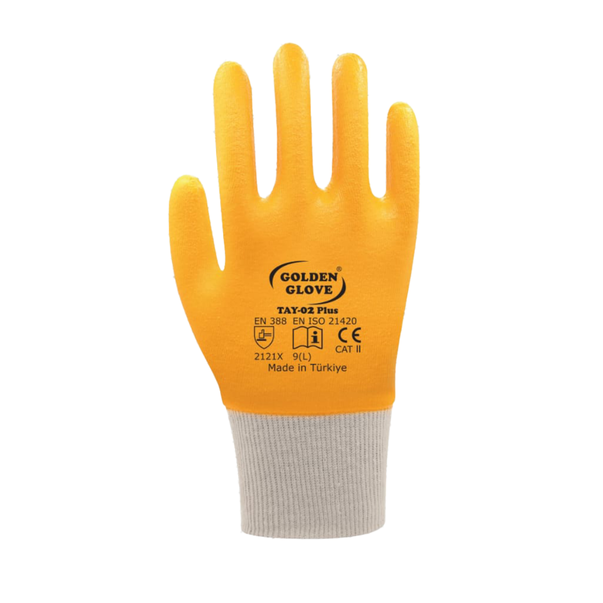 Golden Glove Tay-02+plus Nitril Eldiven Sarı No:10