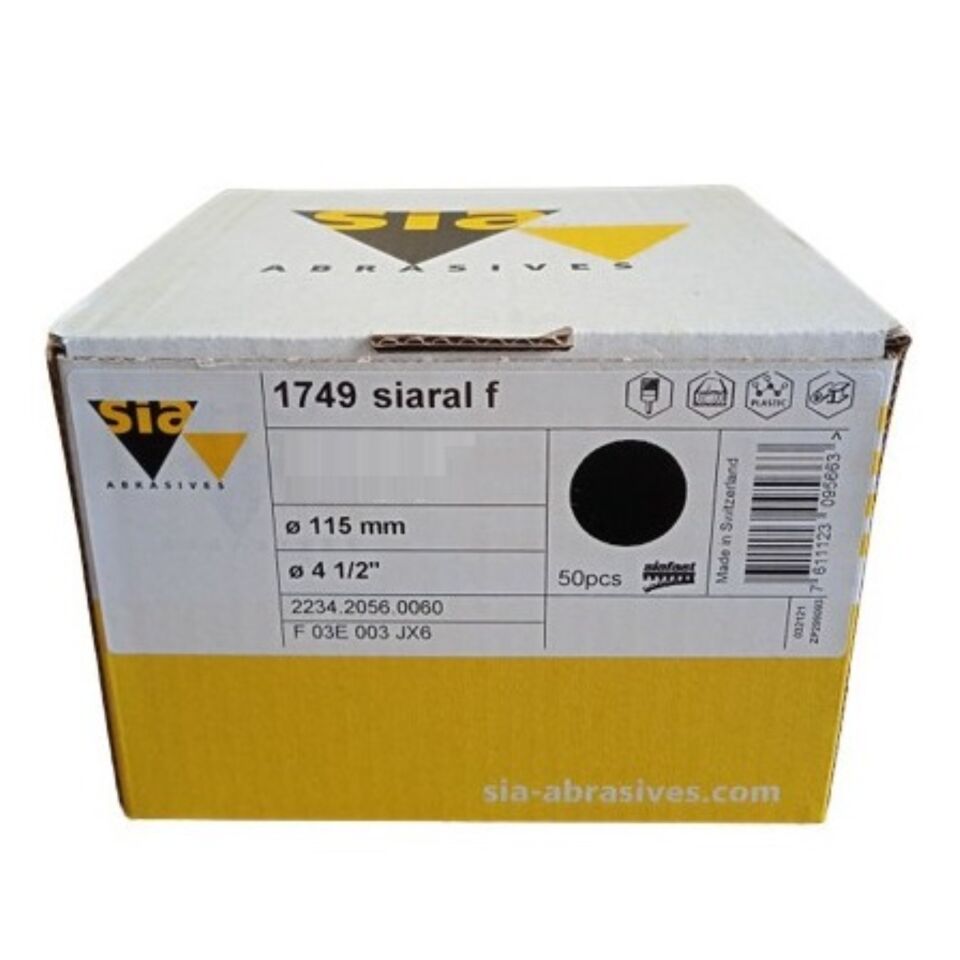 Siawat 1713 Cırt Mermer Zımpara 115 Mm 800 Kum