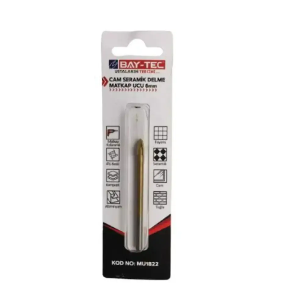 Baytec Cam Seramik Delme Matkap Ucu 12 Mm