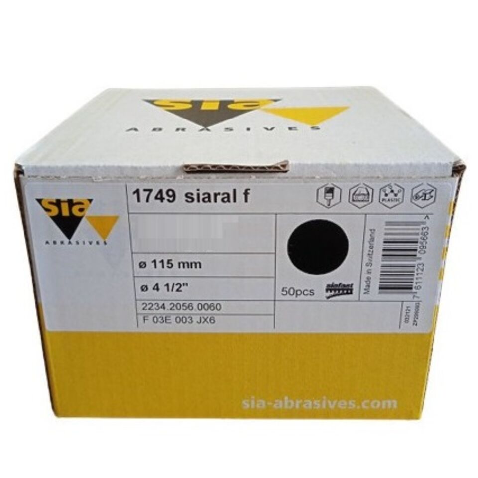 Siawat 1749 Cırt Mermer Zımpara 115 Mm 100 Kum