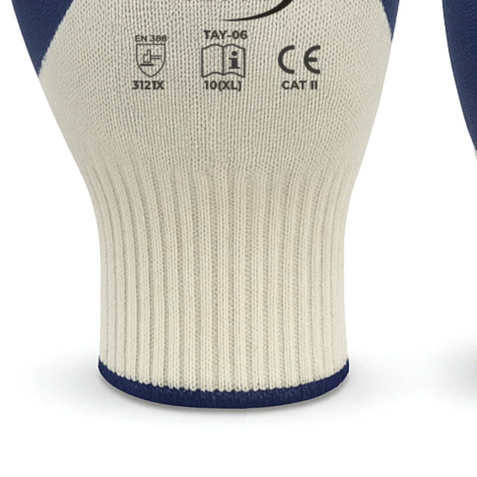 Golden Glove Tay-06 Nitril Eldiven Mavi No:10