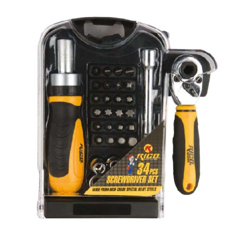 Rico 34 Parça Cırcırlı Tornavida Seti - 003-RD133