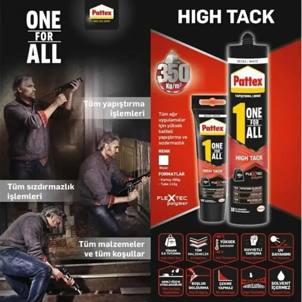 Pattex Hıgh Tack (korniş Yap) Yapıştırıcı 460 Gr