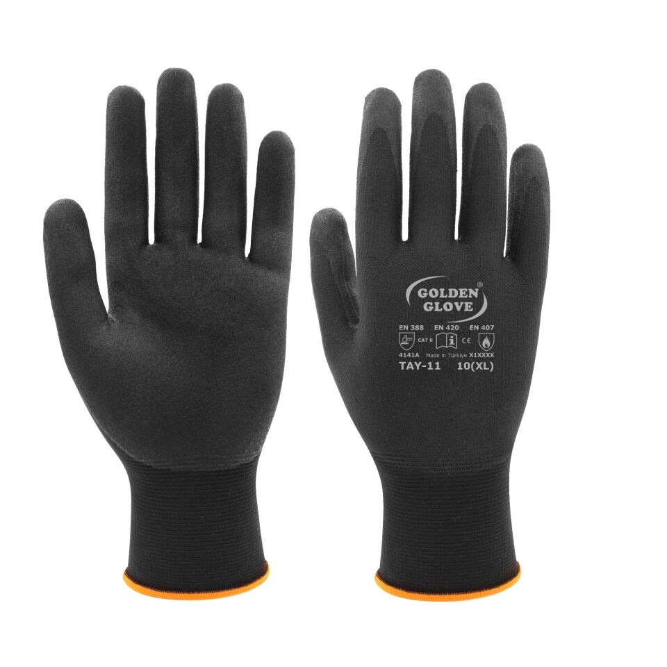 Golden Glove Tay-11micro Köpük Eldiven Siyah No:10