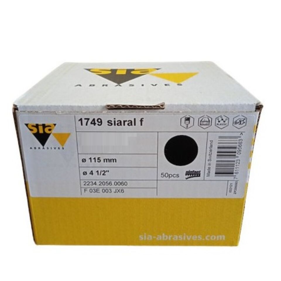 Siawat 1749 Cırt Mermer Zımpara 115 Mm 150 Kum