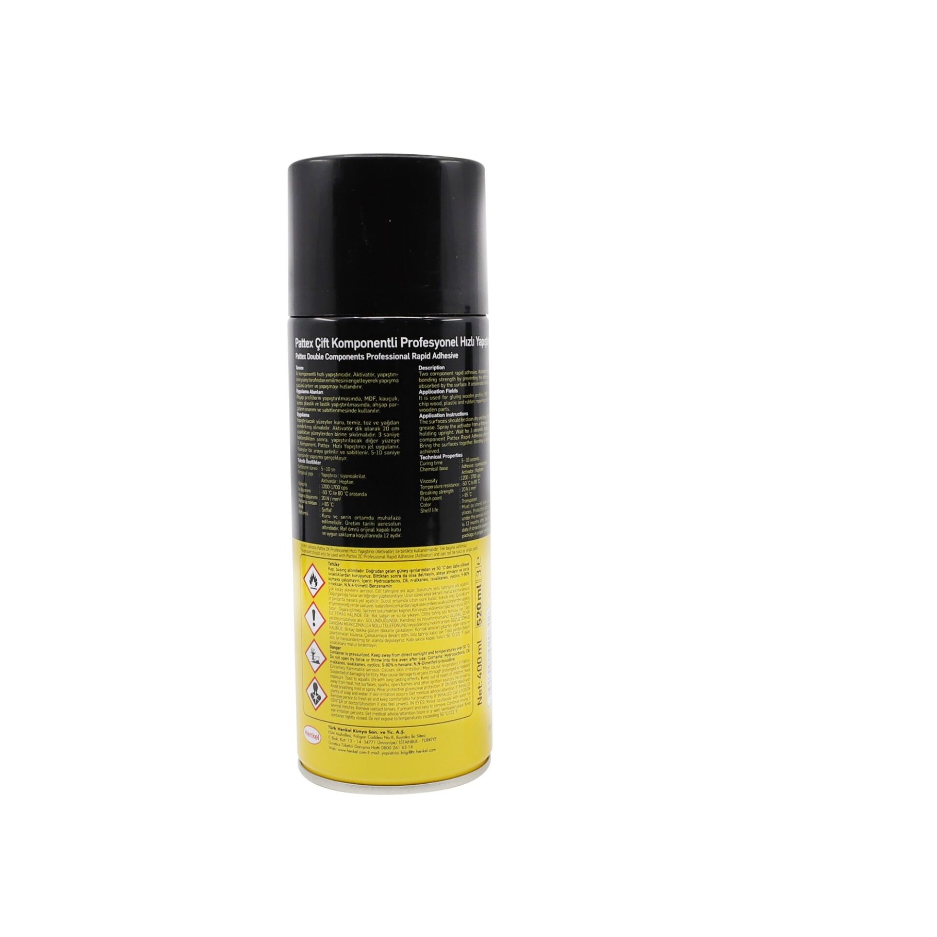 Pattex Mdf 2k Hızlı Yapıştırıcı 400+70 Ml