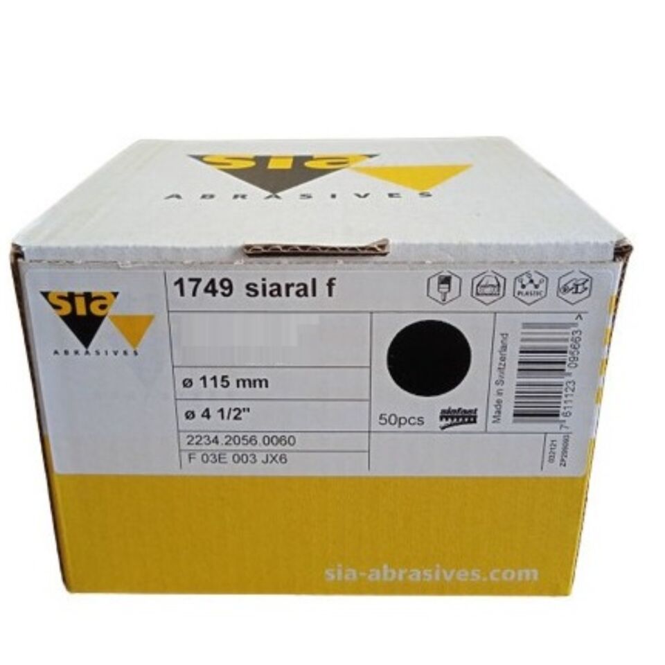 Siawat 1749 Cırt Mermer Zımpara 115 Mm 180 Kum