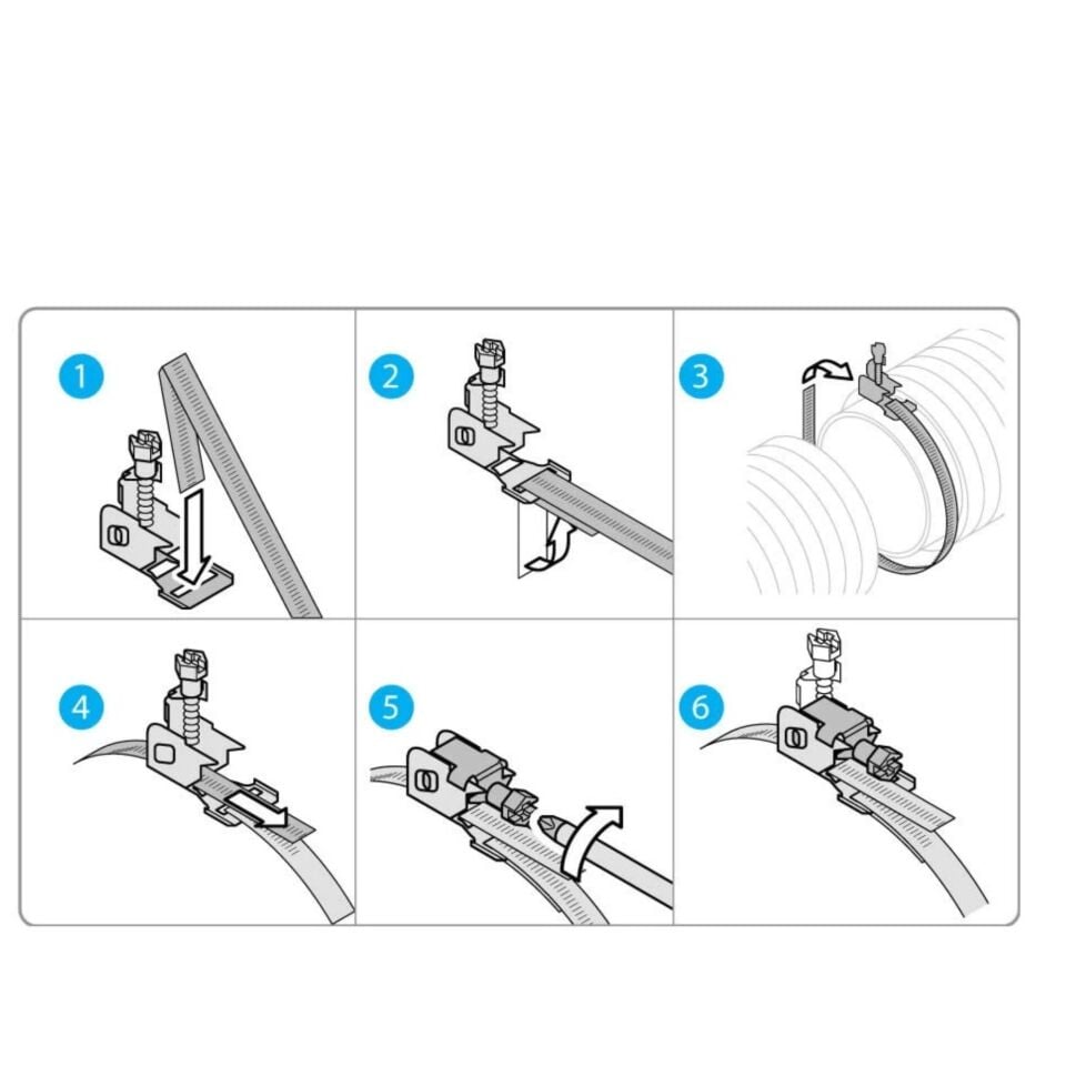 Tork Metal Rulo Kelepçe 9 Mm (30 Mt)