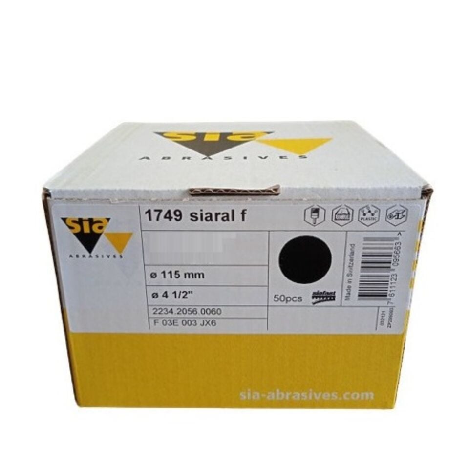 Siawat 1749 Cırt Mermer Zımpara 115 Mm 220 Kum