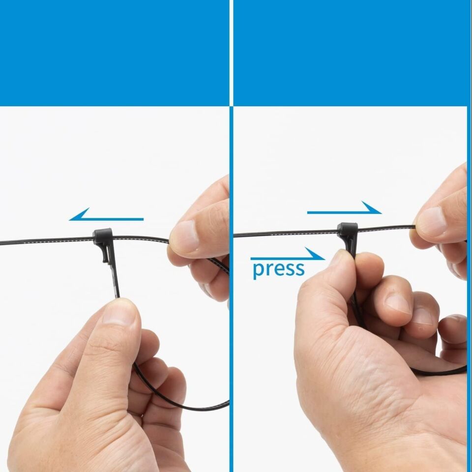 Tork Tekrar Kullanımlık Kablo Bağı 7.5x200 (siyah)