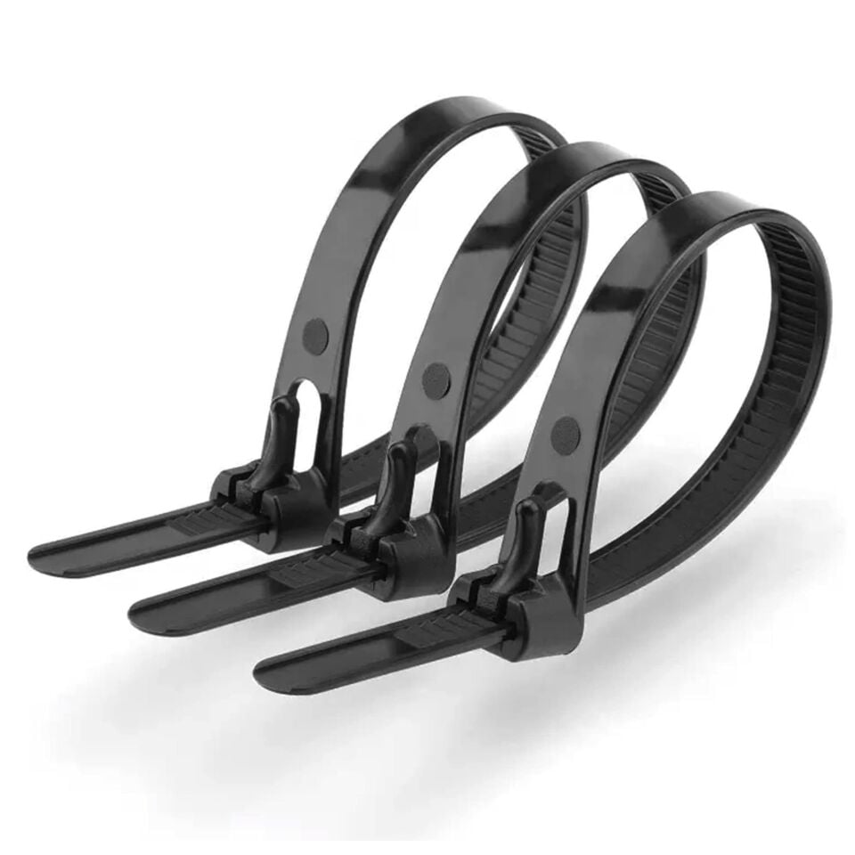 Tork Tekrar Kullanımlık Kablo Bağı 7.5x200 (siyah)