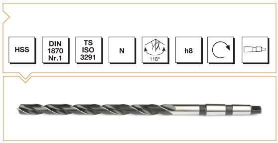 MTE Makina Takım HSS DIN 1869 Silindirik Saplı Çok Uzun Matkap Ucu 7.5 mm B00007560750