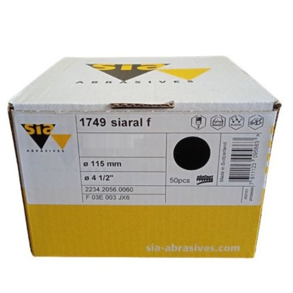 Siawat 1749 Cırt Mermer Zımpara 115 Mm 320 Kum