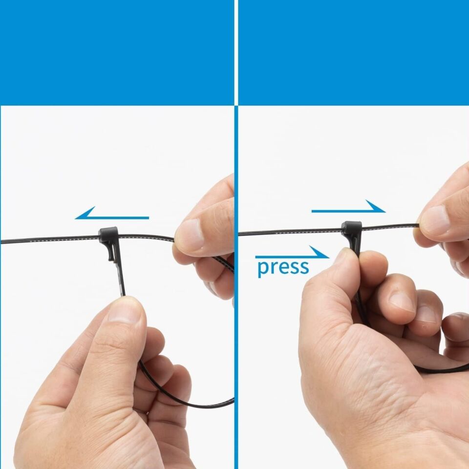 Tork Tekrar Kullanımlık Kablo Bağı 7.5x370 (siyah)