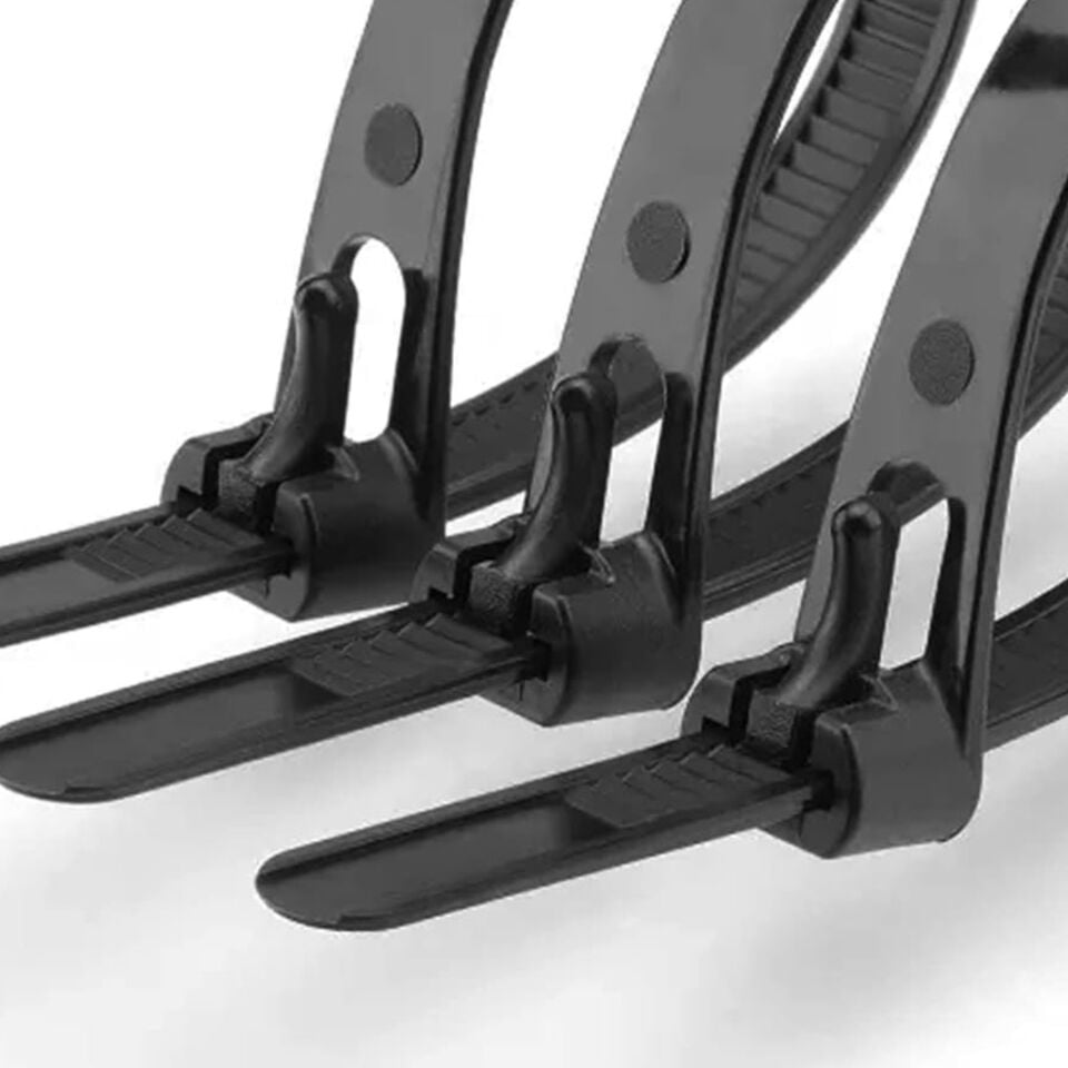 Tork Tekrar Kullanımlık Kablo Bağı 7.5x370 (siyah)