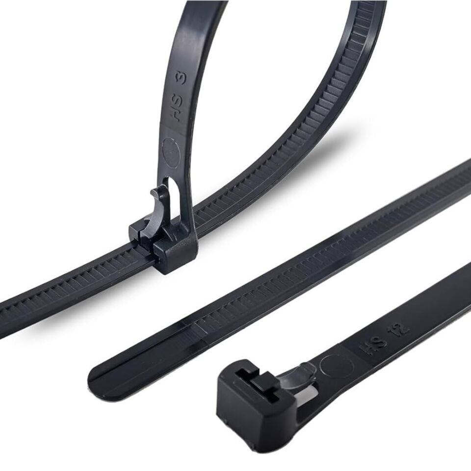 Tork Tekrar Kullanımlık Kablo Bağı 7.5x370 (siyah)