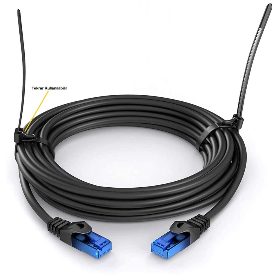 Tork Tekrar Kullanımlık Kablo Bağı 7.5x370 (siyah)