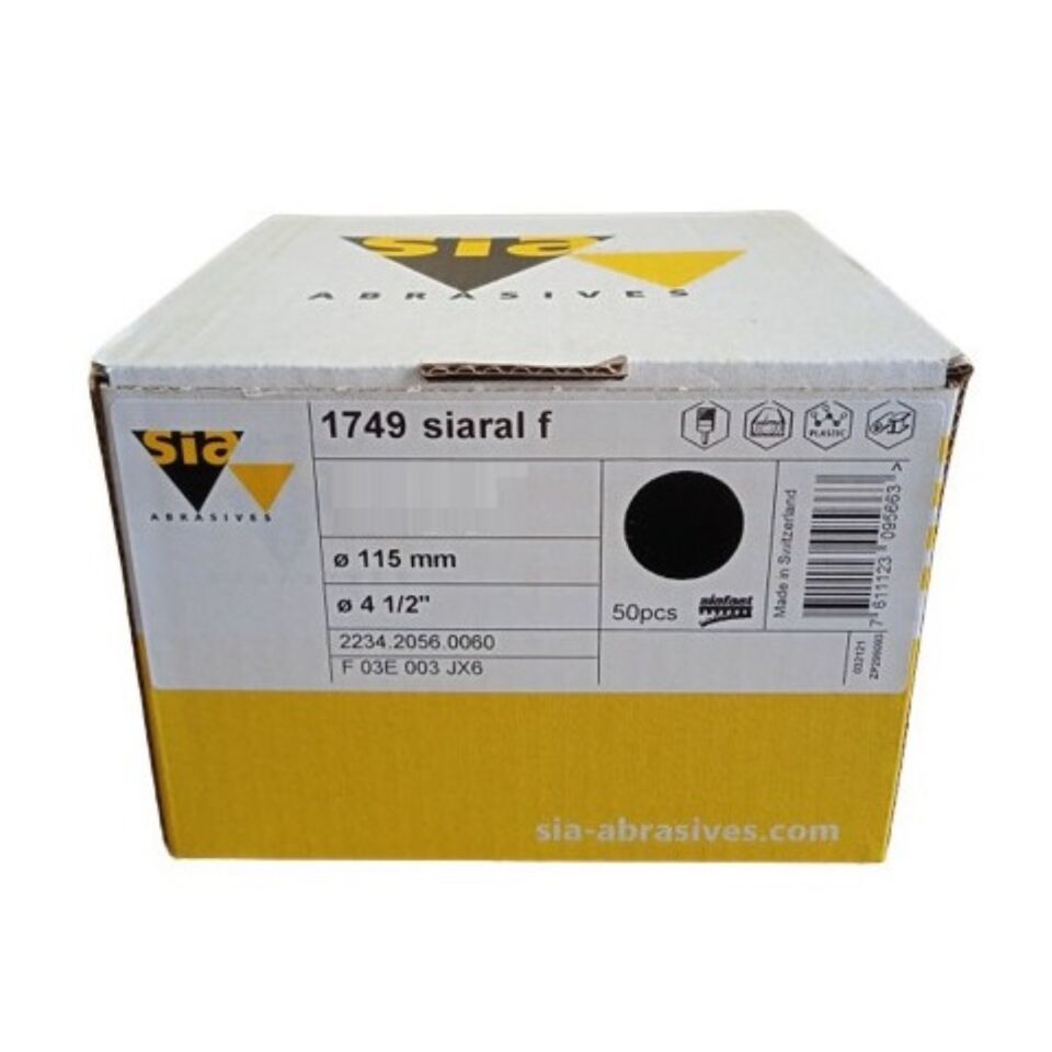 Siawat 1749 Cırt Mermer Zımpara 115 Mm 40 Kum