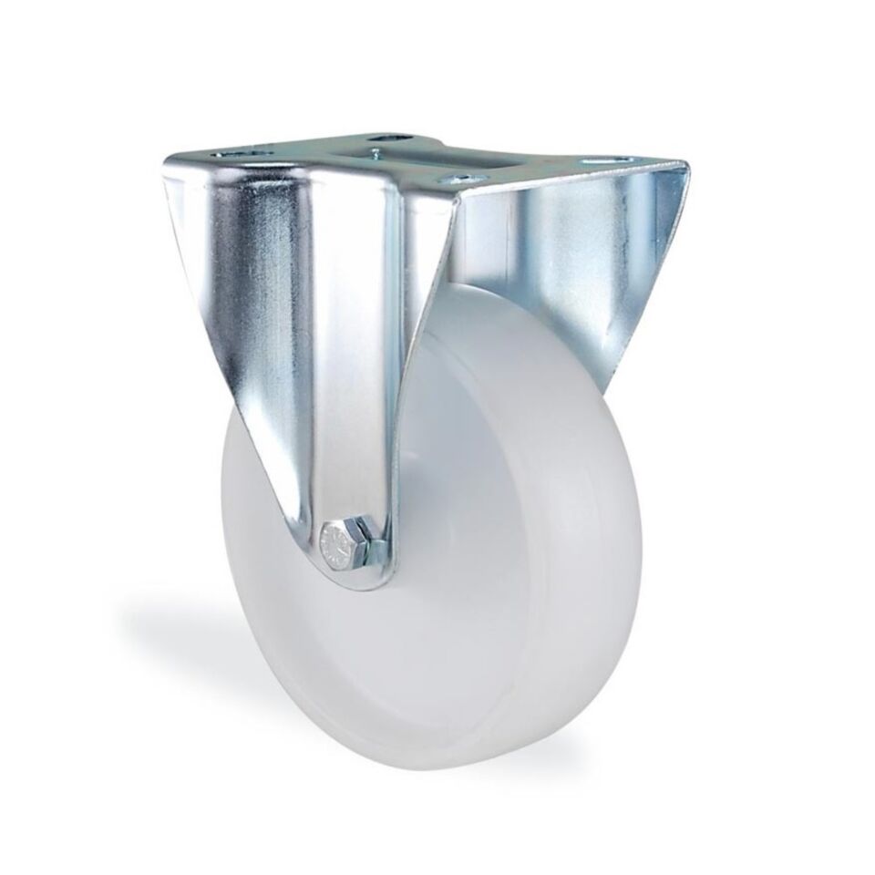 Kama Polyamid Beyaz Teker Sabit 150 Mm (mmb150i)