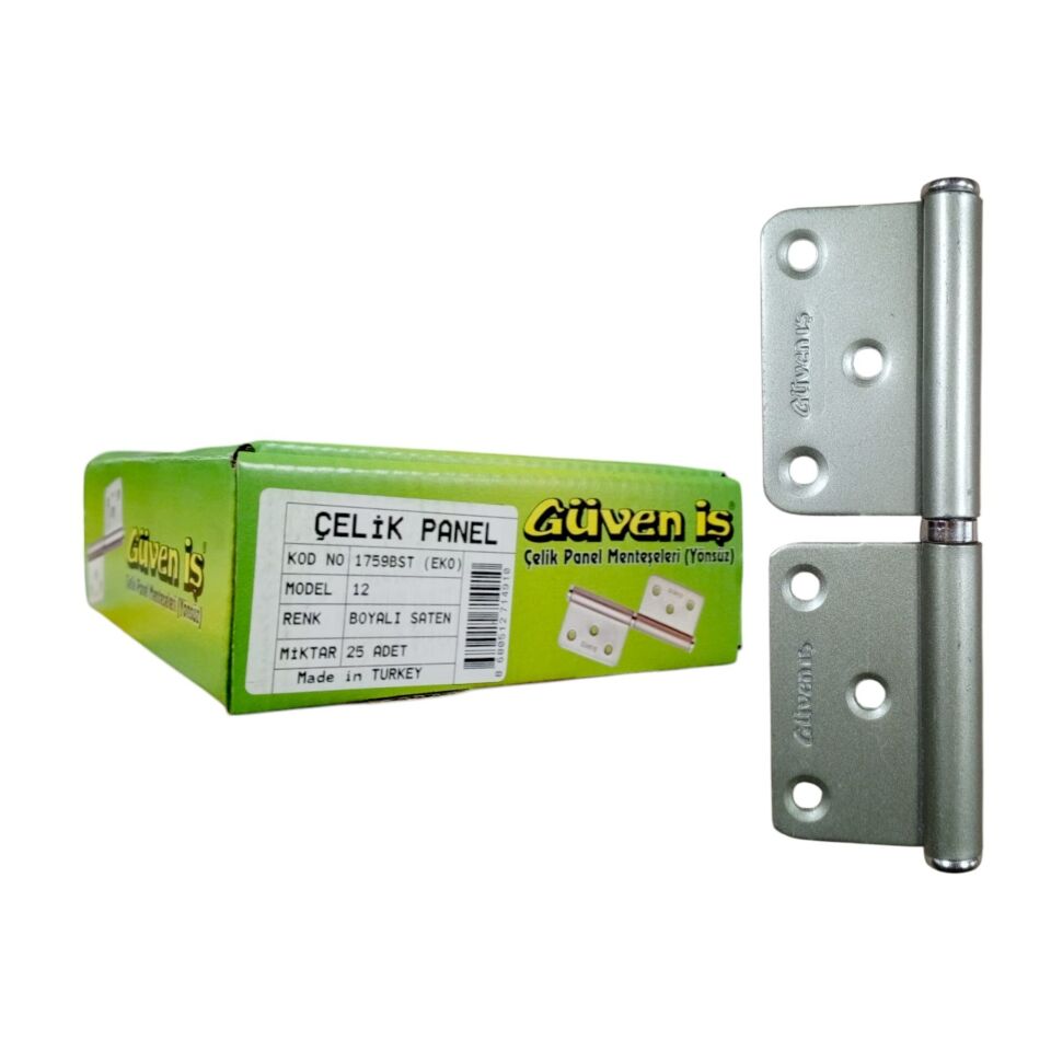 Çelik Panel Menteşe Saten 12 Cm (2 Mm)