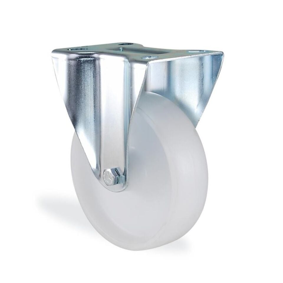 Kama Polyamid Beyaz Teker Sabit 200 Mm (rmb200i)