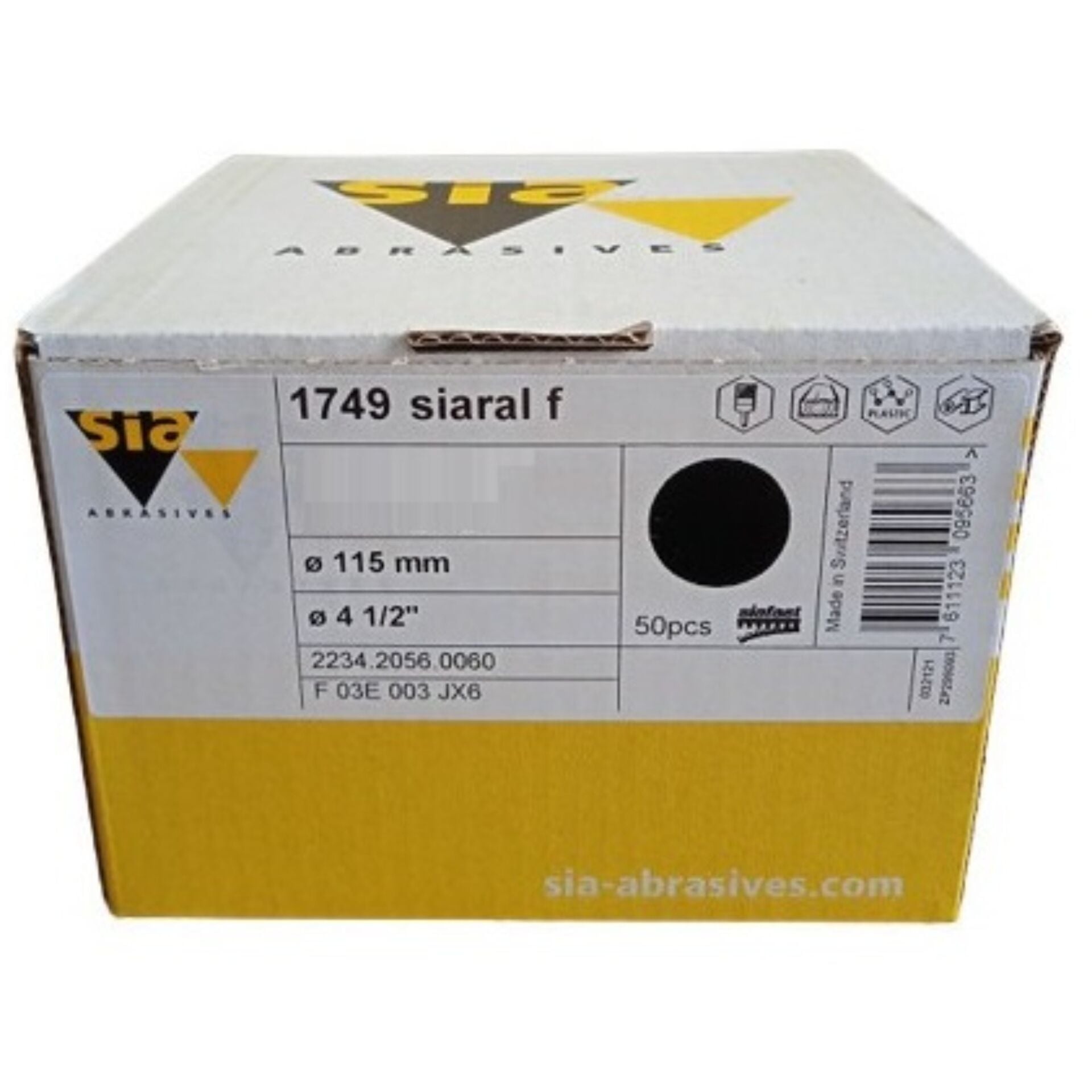 Siawat 1749 Cırt Mermer Zımpara 115 Mm 400 Kum