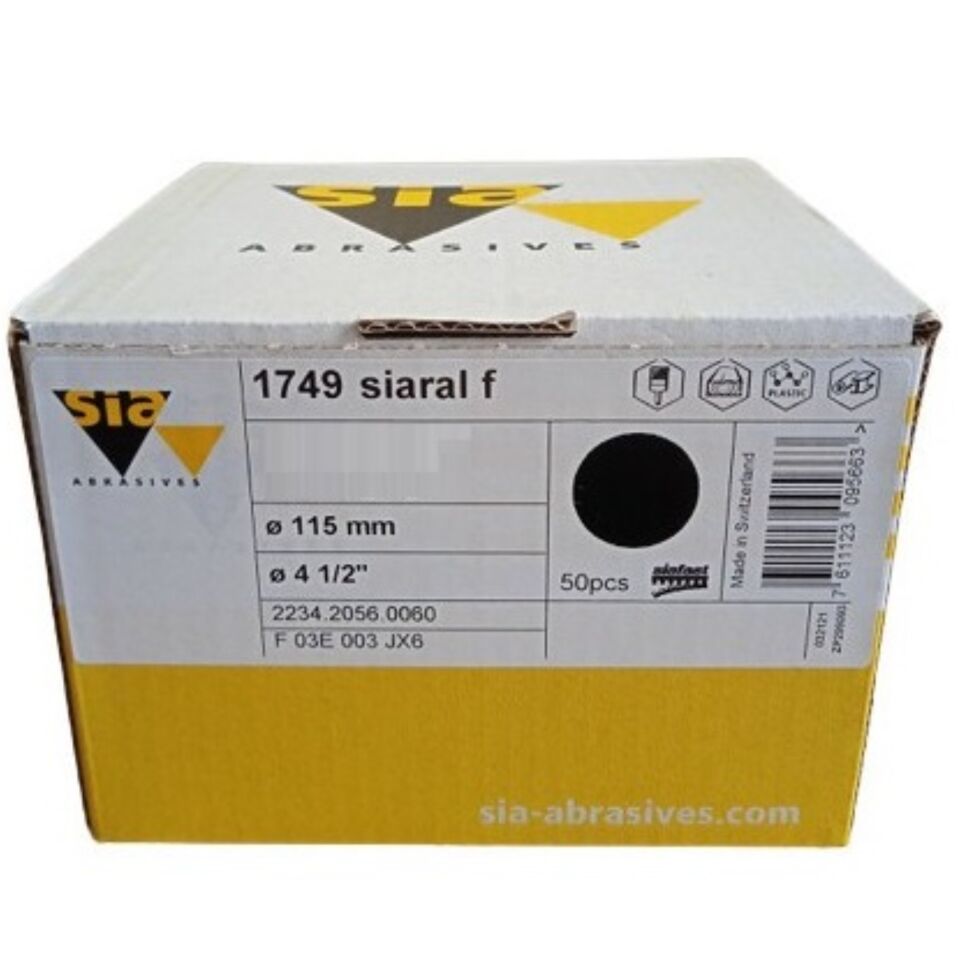 Siawat 1749 Cırt Mermer Zımpara 115 Mm 60 Kum