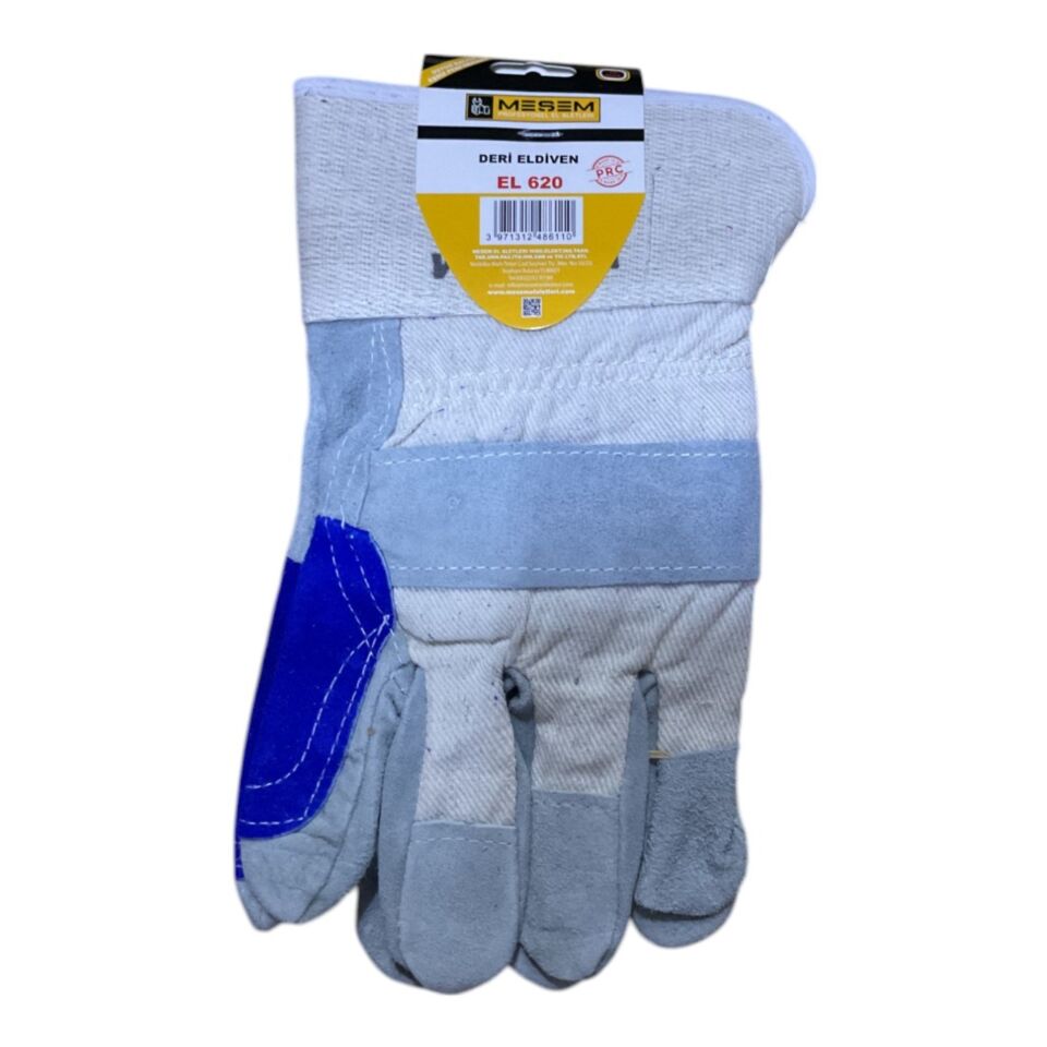 Meşem 1.kalite Takviyeli Deri Eldiven No:10 El620