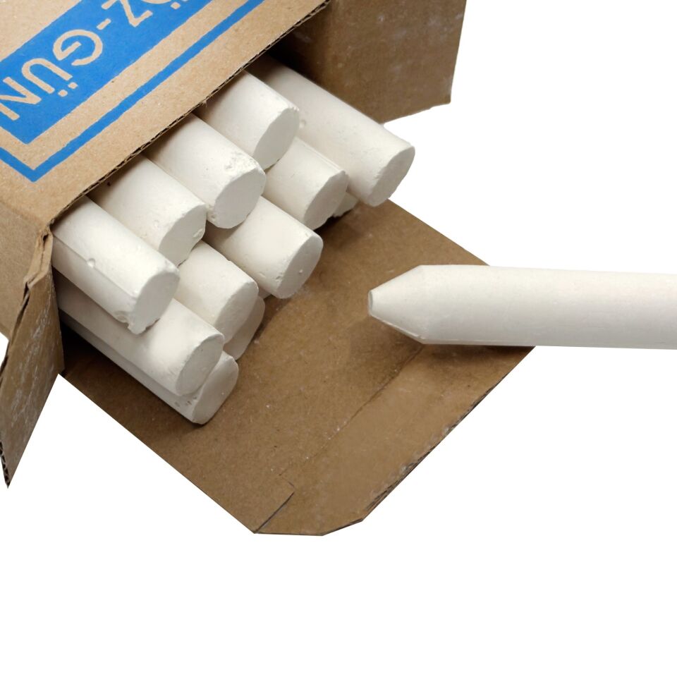 Tozsuz Beyaz Yuvarlak Tebeşir (15 Li)