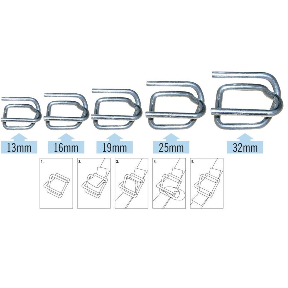 Çember Bukle Toka Krom 32 Mm (250 Adet)