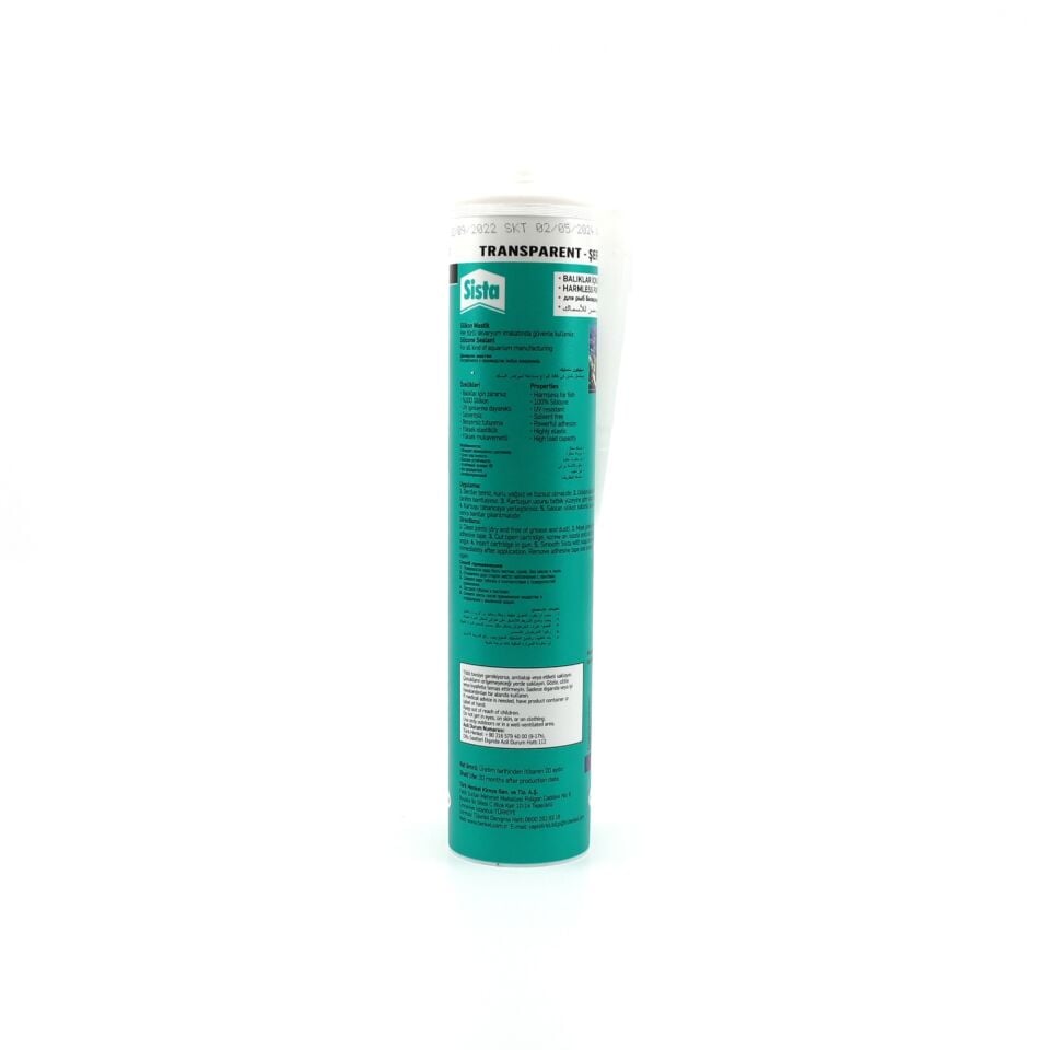 Sista Akvaryum Silikonu Şeffaf 280 Ml