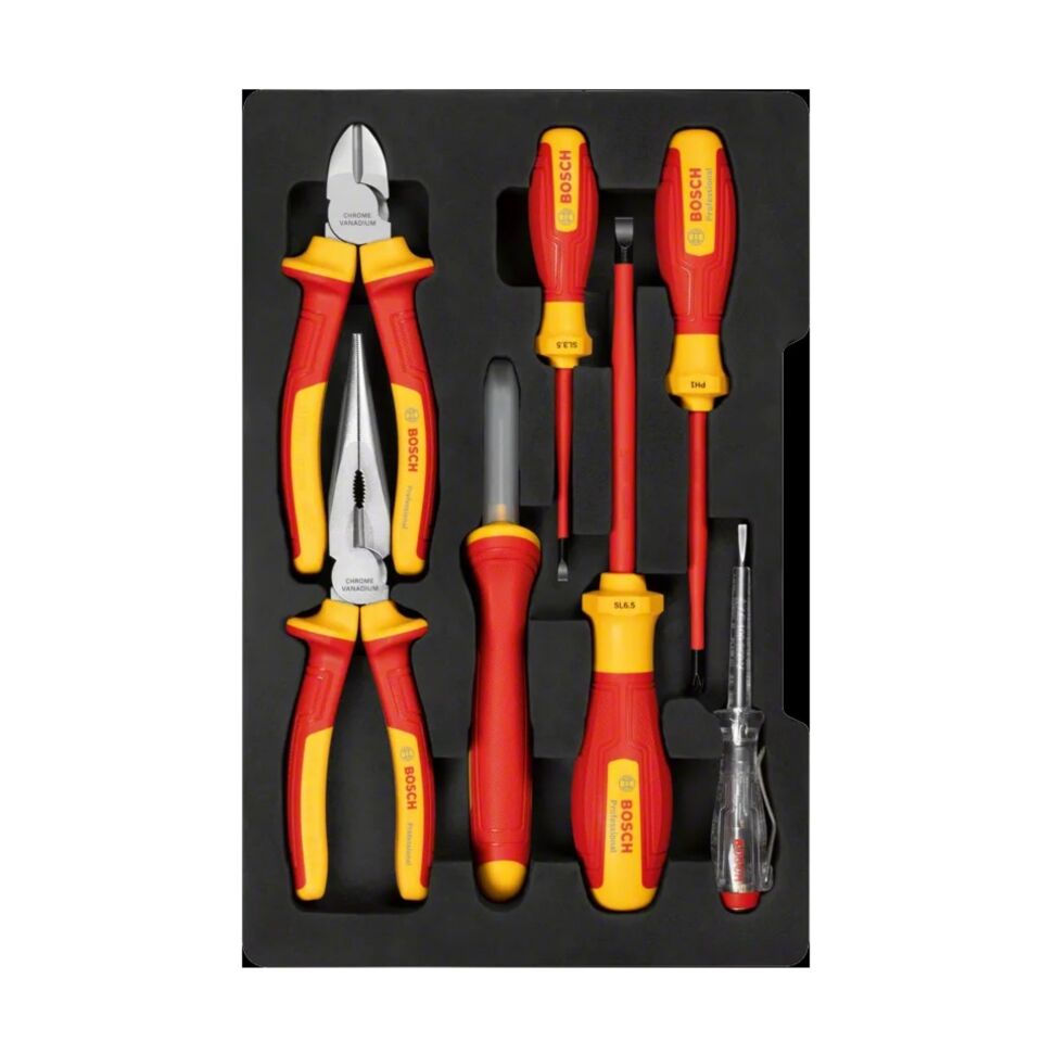 Bosch Elektrikçi El Aleti Seti 7 Li 1600a02ng3