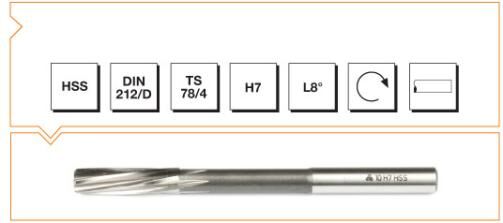 MTE Makina Takım HSS Silindirik Saplı Makina Raybası 15.5 mm B00303011550