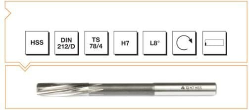 MTE Makina Takım HSS Silindirik Saplı Makina Raybası 16 mm B00303011600